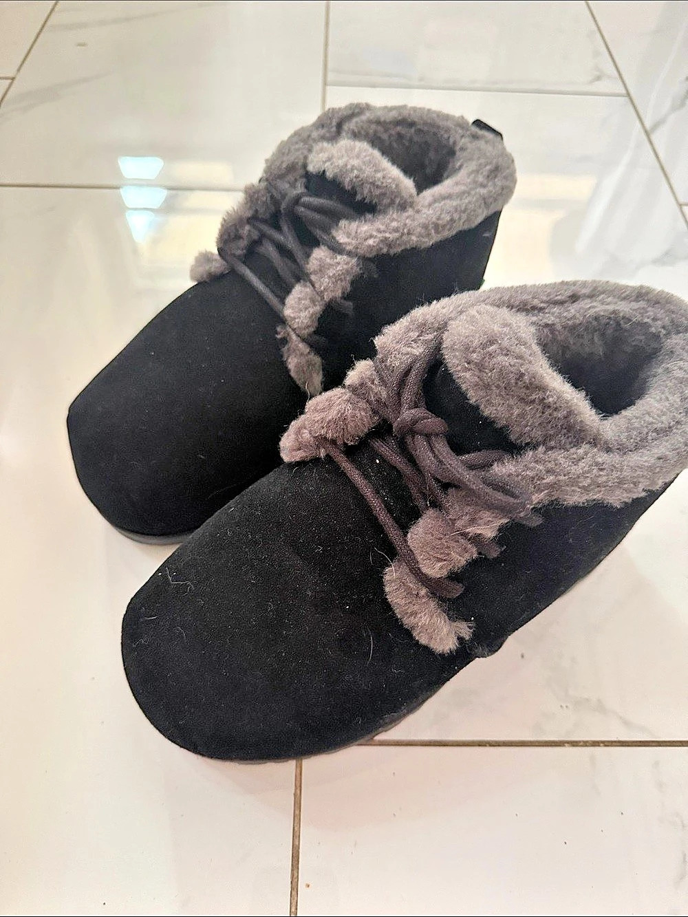 BN UGG Neumel Chukka Boot Black & Gray Winter Boots Sz 8